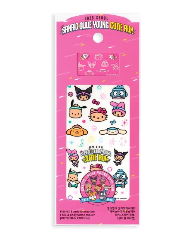 Fillimilli Sanrio Characters Face & Body Tattoo Sticker